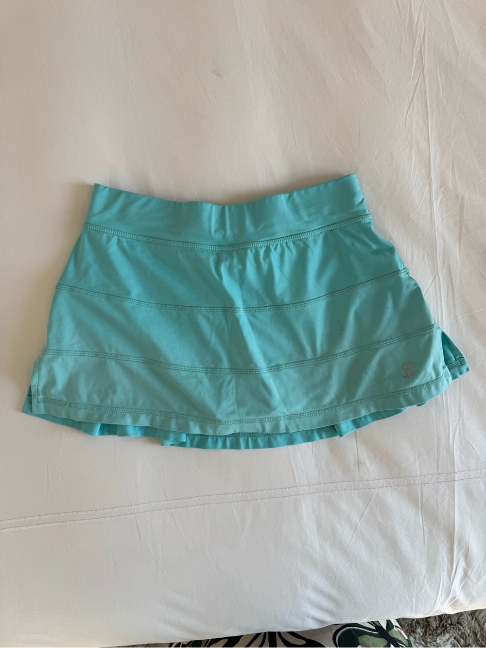 Sofibella turquoise athletic golf skirt with Built-In Shorts